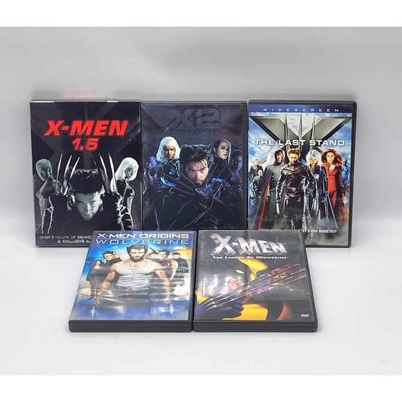 Other - X-Men DVD Lot Wolverine X2 Last Stand X-Men 1.5 Marvel Collection 5 Movies